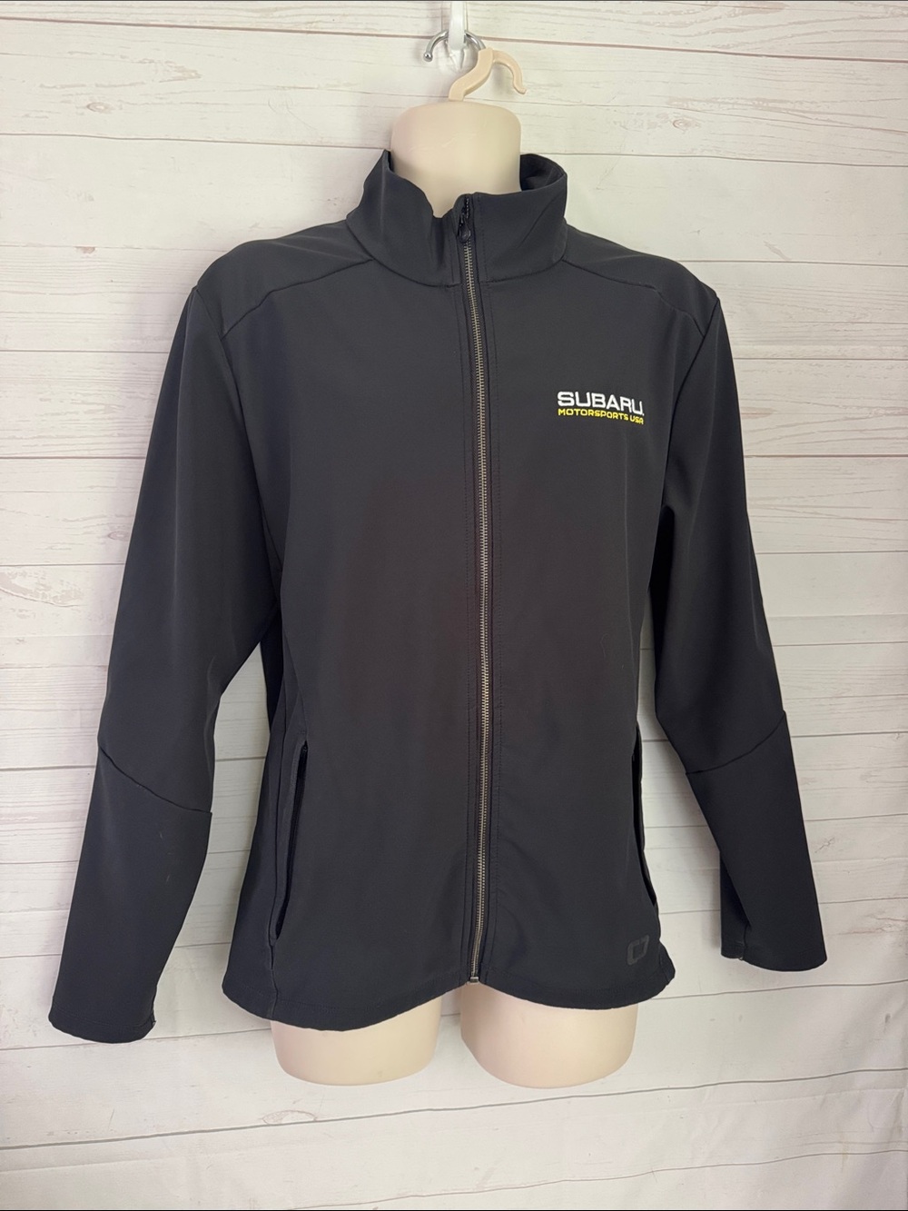 OGIO Mens Size L  Black Subaru Motorsport Softshell Jacket